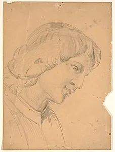 Hoved. Studie til engel by Poul S. Christiansen