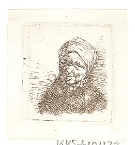 Hovedet af en bondekone by Adriaen van Ostade
