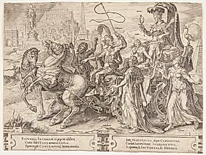 Hovmodets triumf by Cornelis Cort