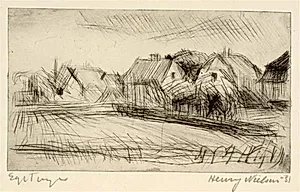 Huse med haver by Henry Nielsen
