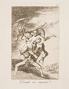 Hvor skal mor hen? by Francisco de Goya