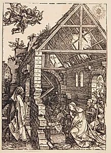 Hyrdernes tilbedelse (Kristi fødsel) by Albrecht Dürer