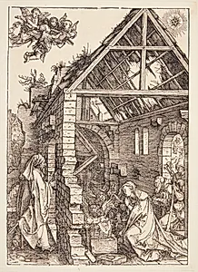 Hyrdernes tilbedelse (Kristi fødsel) by Albrecht Dürer