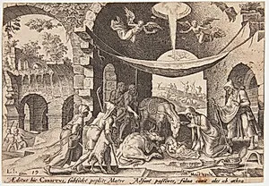 Hyrdernes tilbedelse by Philips Galle