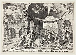 Hyrdernes tilbedelse by Philips Galle