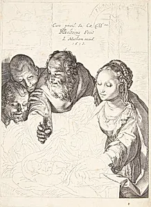 Hyrdernes tilbedelse by Hendrick Goltzius