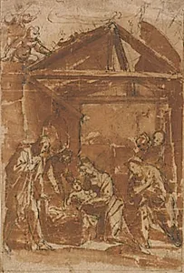 Hyrdernes tilbedelse by Filippo Tarchiani