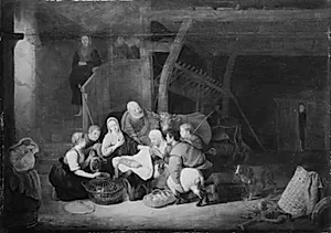Hyrdernes tilbedelse by Hendrick Martensz Sorgh