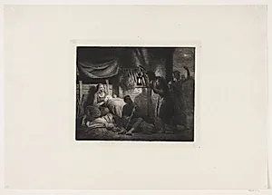 Hyrdernes tilbedelse by Carl Bloch