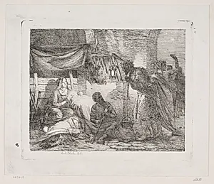 Hyrdernes tilbedelse by Carl Bloch
