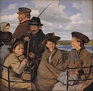 I dagvognen. Kunstnerens broderbørn