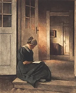 I havedøren by Peter Ilsted