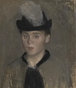 Ida Ilsted, kunstnerens forlovede. Studie by Vilhelm Hammershøi