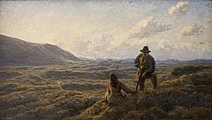 Idyl på heden by Johannes Wilhjelm