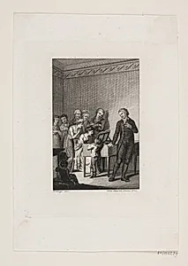 Illustration med selskab om et spinet by Meno Haas