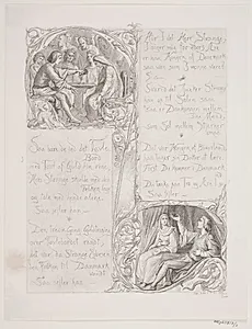 Illustration nr. 3 til "Visen om Dronning Dagmars ankomst til Danmark" by Lorenz Frølich
