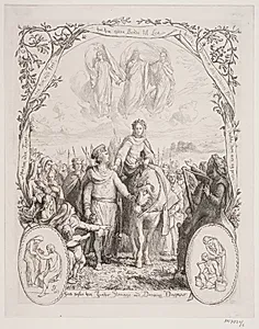 Illustration nr. 6 til "Visen om Dronning Dagmars ankomst til Danmark" by Lorenz Frølich