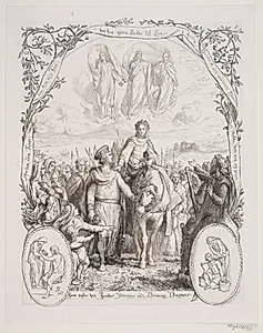 Illustration nr. 6 til "Visen om Dronning Dagmars ankomst til Danmark" by Lorenz Frølich