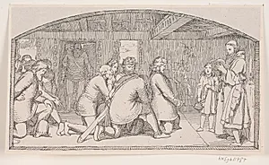 Illustration til Adam Oehlenschlägers digt "De to kirketårne" by Lorenz Frølich