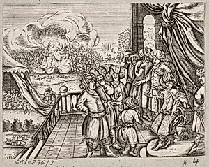 Illustration til Adam Olearius, “Persianischer Rosenthal von einem Sinnreichen Poeten Schich Saadi […]”, Schleswig 1660 by J. Muller