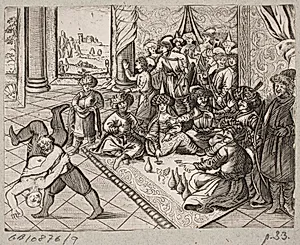 Illustration til Adam Olearius, “Persianischer Rosenthal von einem Sinnreichen Poeten Schich Saadi […]”, Schleswig 1660 by J. Muller