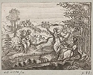 Illustration til Adam Olearius, “Persianischer Rosenthal von einem Sinnreichen Poeten Schich Saadi […]”, Schleswig 1660 by J. Muller