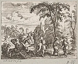 Illustration til Adam Olearius, “Persianischer Rosenthal von einem Sinnreichen Poeten Schich Saadi […]”, Schleswig 1660 by Christian Rothgiesser