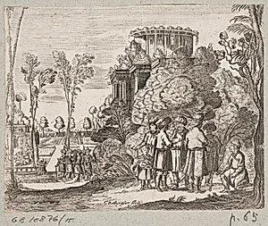 Illustration til Adam Olearius, “Persianischer Rosenthal von einem Sinnreichen Poeten Schich Saadi […]”, Schleswig 1660 by Christian Rothgiesser
