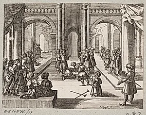 Illustration til Adam Olearius, “Persianischer Rosenthal von einem Sinnreichen Poeten Schich Saadi […]”, Schleswig 1660 by Christian Rothgiesser