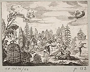 Illustration til Adam Olearius, “Persianischer Rosenthal von einem Sinnreichen Poeten Schich Saadi […]”, Schleswig 1660 by J. Muller