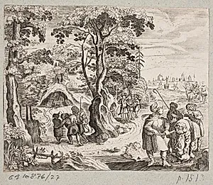 Illustration til Adam Olearius, “Persianischer Rosenthal von einem Sinnreichen Poeten Schich Saadi […]”, Schleswig 1660 by J. Muller