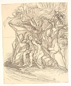 Illustration til Alfred Tennyson "Enoch Arden"