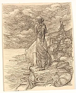 Illustration til Alfred Tennyson "Enoch Arden"