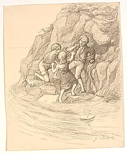 Illustration til Alfred Tennyson "Enoch Arden"
