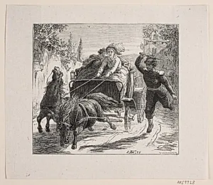 Illustration til Bjørnstjerne Bjørnson "En skitse fra Italien" by Ubekendt
