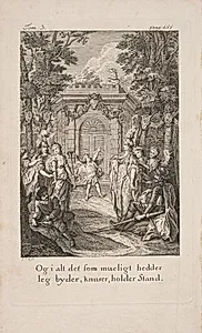 Illustration til Cervantes "Don Quijote", bind 3, p. 181 by J.G. Preisler