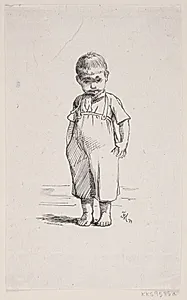 Illustration til Chr. Richardt, "Naar jeg blir stor" by F. Hendriksen