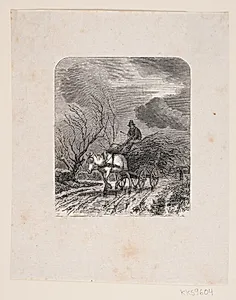 Illustration til Christian Richardts Digt, "November" by F. Hendriksen