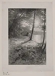 Illustration til Christian Winther, "Hjortens Flugt"