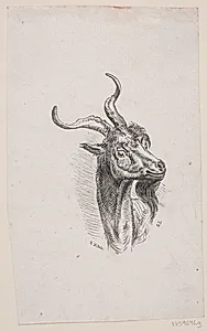 Illustration til "De tre bukkene bruse som skulde gaa til sæter og gjøre sig fede" by Ubekendt