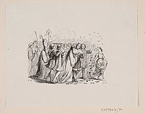 Illustration til "De vilde Svaner" i H.C. Andersen, "Eventyr og Historier", Bind 1 by H.P. Hansen