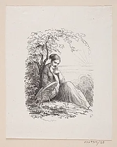 Illustration til "De vilde Svaner" i H.C. Andersen, "Eventyr og Historier", Bind 1 by H.P. Hansen