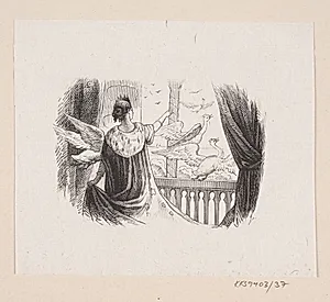 Illustration til "De vilde Svaner" i H.C. Andersen, "Eventyr og Historier", Bind 1 by H.P. Hansen