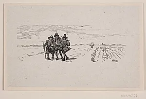 Illustration til "Den døve Kone" by Ubekendt