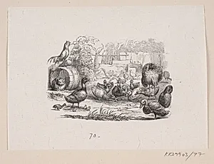 Illustration til "Den grimme Ælling" i H.C. Andersen, "Eventyr og Historier", Bind 1 by H.P. Hansen
