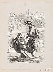 Illustration til "Den lille Havfrue" i H.C. Andersen, "Eventyr og Historier", Bind 1 by H.P. Hansen