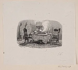 Illustration til "Den lykkelige Familie" i H.C. Andersen, "Eventyr og Historier", Bind 2 by H.P. Hansen