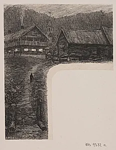 Illustration til "Den syvende far i huset"