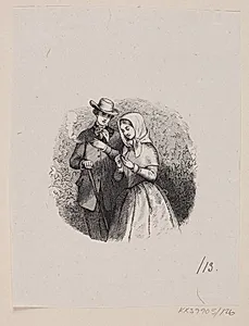 Illustration til "Det Gamle Huus" i H.C. Andersen, "Eventyr og Historier", Bind 2 by H.P. Hansen