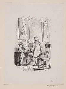 Illustration til "Det Gamle Huus" i H.C. Andersen, "Eventyr og Historier", Bind 2 by H.P. Hansen